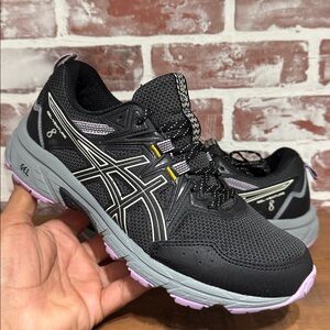 Asics Gel-Venture 8 Running Shoes Grey/Purple Women’s Size 8.5 Wide